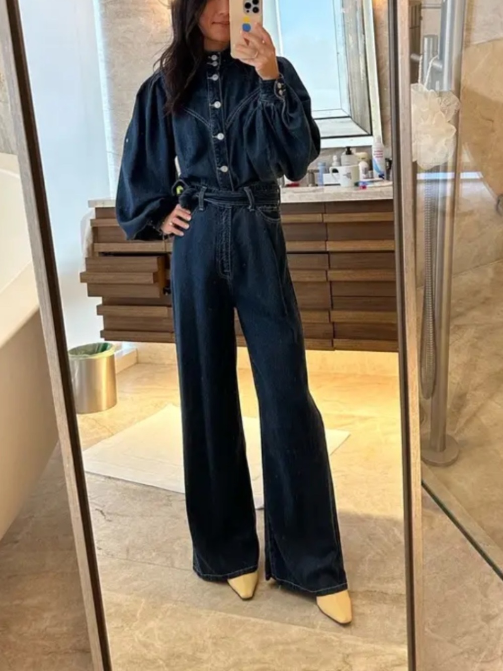 HOST PICK👖7 for Mankind Blue Denim Jumpsuit - Large - Picture 6 of 6